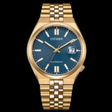 Buy Shop Citizen Tsuyosa 60 Automatic Blue Dial Rose Gold Steel Strap Watch for Men - NK0023-57L USA Online