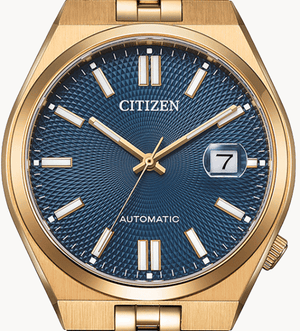 Buy Shop Citizen Tsuyosa 60 Automatic Blue Dial Rose Gold Steel Strap Watch for Men - NK0023-57L USA Online