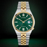 Buy Shop Citizen Tsuyosa 60 Automatic Green Dial Two Tone Steel Strap Watch for Men - NK0024-54X USA Online
