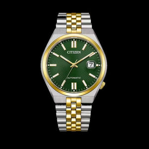 Buy Shop Citizen Tsuyosa 60 Automatic Green Dial Two Tone Steel Strap Watch for Men - NK0024-54X USA Online