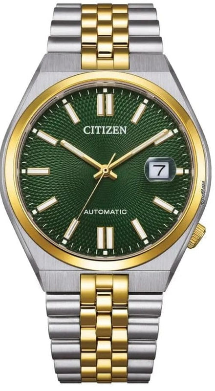 Buy Shop Citizen Tsuyosa 60 Automatic Green Dial Two Tone Steel Strap Watch for Men - NK0024-54X USA Online