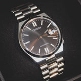 Buy Shop Citizen Tsuyosa Automatic Black Dial Silver Steel Strap Watch For Men - NJ0150-56E USA Online