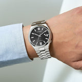 Buy Shop Citizen Tsuyosa Automatic Black Dial Silver Steel Strap Watch For Men - NJ0150-81E USA Online