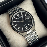 Buy Shop Citizen Tsuyosa Automatic Black Dial Silver Steel Strap Watch For Men - NJ0150-81E USA Online