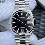 Buy Shop Citizen Tsuyosa Automatic Black Dial Silver Steel Strap Watch For Men - NJ0150-81E USA Online