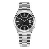 Buy Shop Citizen Tsuyosa Automatic Black Dial Silver Steel Strap Watch For Men - NJ0150-81E USA Online