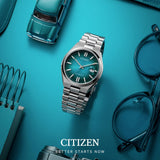 Buy Shop Citizen Tsuyosa Automatic Blue Dial Silver Steel Strap Watch For Men - NJ0151-88X USA Online