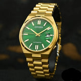 Buy Shop Citizen Tsuyosa Automatic Green Dial Gold Steel Strap Watch For Men - NJ0152-51X USA Online