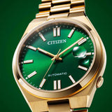 Buy Shop Citizen Tsuyosa Automatic Green Dial Gold Steel Strap Watch For Men - NJ0152-51X USA Online