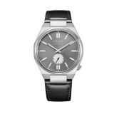 Buy Shop Citizen Tsuyosa Automatic Grey Dial Black Leather Strap Watch for Men - NK5010-01H USA Online