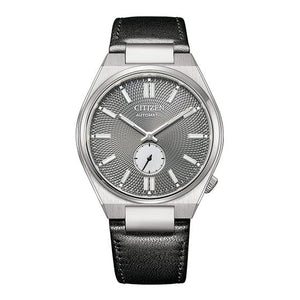 Buy Shop Citizen Tsuyosa Automatic Grey Dial Black Leather Strap Watch for Men - NK5010-01H USA Online