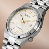 Buy Shop Citizen Tsuyosa Automatic Oatmeal White Dial Silver Steel Strap Watch For Men - NJ0151-88W USA Online
