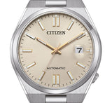 Buy Shop Citizen Tsuyosa Automatic Oatmeal White Dial Silver Steel Strap Watch For Men - NJ0151-88W USA Online
