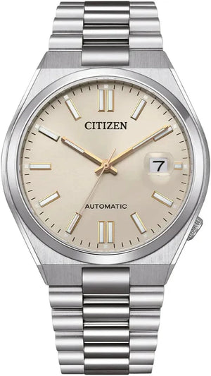 Buy Shop Citizen Tsuyosa Automatic Oatmeal White Dial Silver Steel Strap Watch For Men - NJ0151-88W USA Online