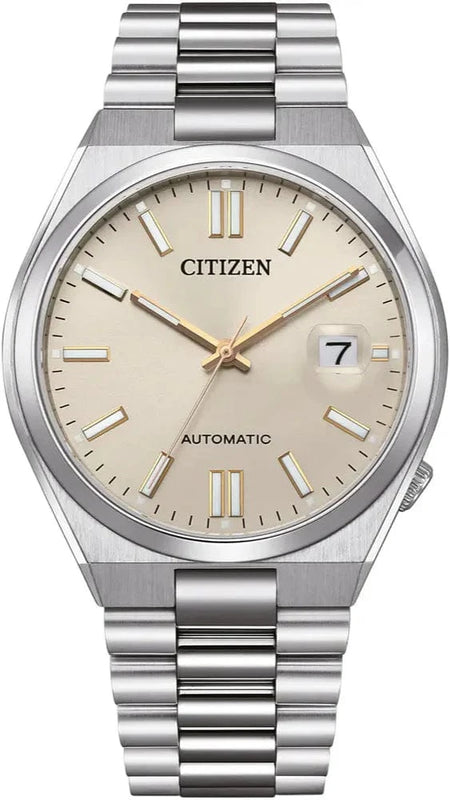 Buy Shop Citizen Tsuyosa Automatic Oatmeal White Dial Silver Steel Strap Watch For Men - NJ0151-88W USA Online