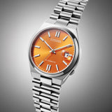 Buy Shop Citizen Tsuyosa Automatic Orange Dial Silver Steel Strap Watch For Men - NJ0151-88Z USA Online
