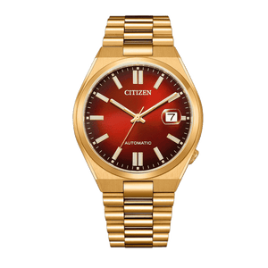 Buy Shop Citizen Tsuyosa Automatic Red Dial Gold Steel Strap Watch For Men - NJ0153-82X USA Online
