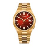 Buy Shop Citizen Tsuyosa Automatic Red Dial Gold Steel Strap Watch For Men - NJ0153-82X USA Online