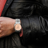 Buy Shop Citizen Tsuyosa Automatic Salmon Orange Dial Silver Steel Strap Watch For Men - NJ0159-86Z USA Online