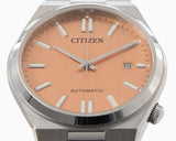 Buy Shop Citizen Tsuyosa Automatic Salmon Orange Dial Silver Steel Strap Watch For Men - NJ0159-86Z USA Online