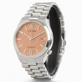 Buy Shop Citizen Tsuyosa Automatic Salmon Orange Dial Silver Steel Strap Watch For Men - NJ0159-86Z USA Online