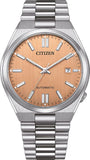 Buy Shop Citizen Tsuyosa Automatic Salmon Orange Dial Silver Steel Strap Watch For Men - NJ0159-86Z USA Online