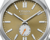 Buy Shop Citizen Tsuyosa Automatic Titanium Yellow Dial Silver Steel Strap Watch For Men - NK5010-51X USA Online