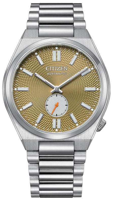 Buy Shop Citizen Tsuyosa Automatic Titanium Yellow Dial Silver Steel Strap Watch For Men - NK5010-51X USA Online