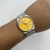 Buy Shop Citizen Tsuyosa Automatic Yellow Dial Silver Steel Strap Watch for Men - NJ0150-56Z USA Online