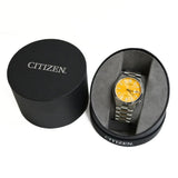 Buy Shop Citizen Tsuyosa Automatic Yellow Dial Silver Steel Strap Watch for Men - NJ0150-56Z USA Online