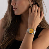 Buy Shop Citizen Tsuyosa Automatic Yellow Dial Silver Steel Strap Watch for Men - NJ0150-56Z USA Online