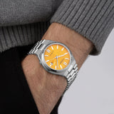 Buy Shop Citizen Tsuyosa Automatic Yellow Dial Silver Steel Strap Watch for Men - NJ0150-56Z USA Online