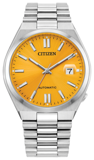 Buy Shop Citizen Tsuyosa Automatic Yellow Dial Silver Steel Strap Watch for Men - NJ0150-56Z USA Online