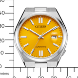 Buy Shop Citizen Tsuyosa Automatic Yellow Dial Silver Steel Strap Watch for Men - NJ0150-81Z USA Online