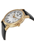 Buy Shop Citizen Watch Eco Drive Day & Date White Dial Black Leather Strap Watch For Men - AO9003-16A USA Online