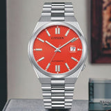 Buy Shop Citizen x Pantone Automatic Blazing Red Dial Silver Steel Strap Watch For Men - NJ0158-89W USA Online