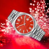Buy Shop Citizen x Pantone Automatic Blazing Red Dial Silver Steel Strap Watch For Men - NJ0158-89W USA Online