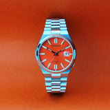 Buy Shop Citizen x Pantone Automatic Blazing Red Dial Silver Steel Strap Watch For Men - NJ0158-89W USA Online