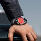 Buy Shop Citizen x Pantone Automatic Blazing Red Dial Silver Steel Strap Watch For Men - NJ0158-89W USA Online