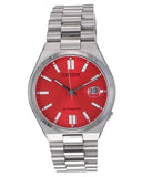 Buy Shop Citizen x Pantone Automatic Blazing Red Dial Silver Steel Strap Watch For Men - NJ0158-89W USA Online