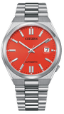 Buy Shop Citizen x Pantone Automatic Blazing Red Dial Silver Steel Strap Watch For Men - NJ0158-89W USA Online