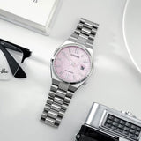 Buy Shop Citizen x Pantone Automatic Dreamy Pink Dial Silver Steel Strap Watch For Men - NJ0158-89X USA Online