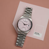 Buy Shop Citizen x Pantone Automatic Dreamy Pink Dial Silver Steel Strap Watch For Men - NJ0158-89X USA Online
