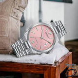 Buy Shop Citizen x Pantone Automatic Dreamy Pink Dial Silver Steel Strap Watch For Men - NJ0158-89X USA Online