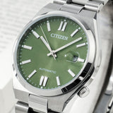 Buy Shop Citizen x Pantone Automatic Peaceful Green Dial Silver Steel Strap Watch For Men - NJ0158-89Z USA Online