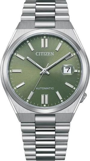 Buy Shop Citizen x Pantone Automatic Peaceful Green Dial Silver Steel Strap Watch For Men - NJ0158-89Z USA Online