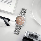 Buy Shop Citizen x Pantone Automatic Warm Sand Dial Silver Steel Strap Watch For Men - NJ0158-89Y USA Online