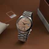 Buy Shop Citizen x Pantone Automatic Warm Sand Dial Silver Steel Strap Watch For Men - NJ0158-89Y USA Online