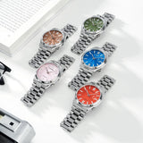 Buy Shop Citizen x Pantone Automatic Warm Sand Dial Silver Steel Strap Watch For Men - NJ0158-89Y USA Online