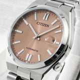 Buy Shop Citizen x Pantone Automatic Warm Sand Dial Silver Steel Strap Watch For Men - NJ0158-89Y USA Online